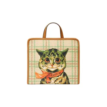 GUCCI Canvas Tote Bag Shopping Bag Handbag Kids' Yellow