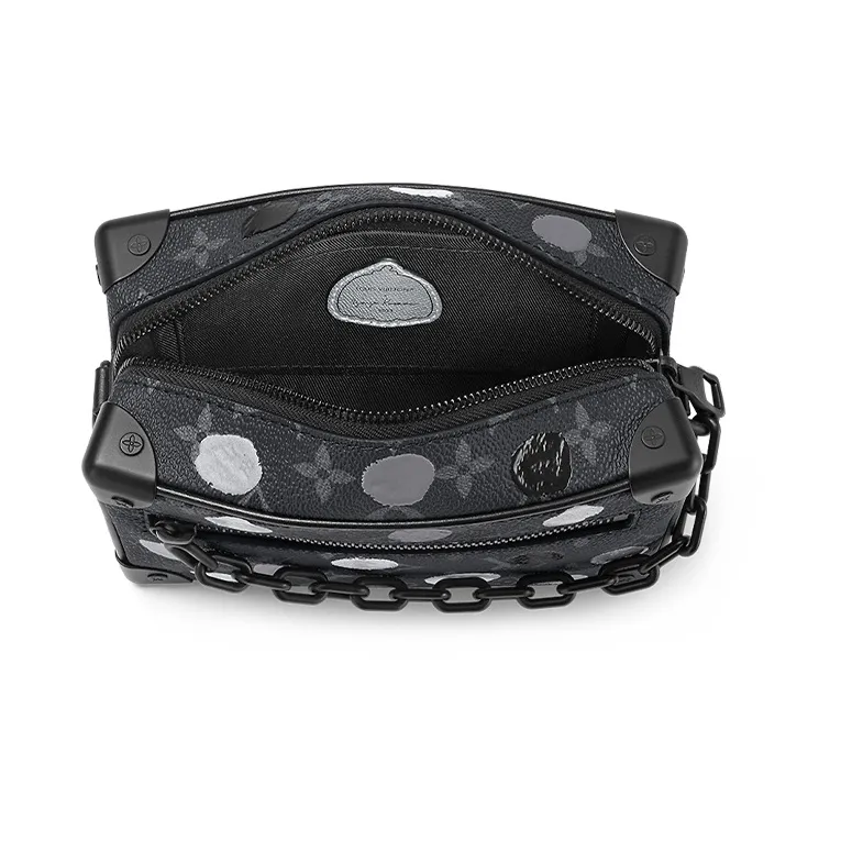 LOUIS VUITTON X Yayoi Kusama Mini Soft Trunk Monogram Eclipse Black/Silver-4