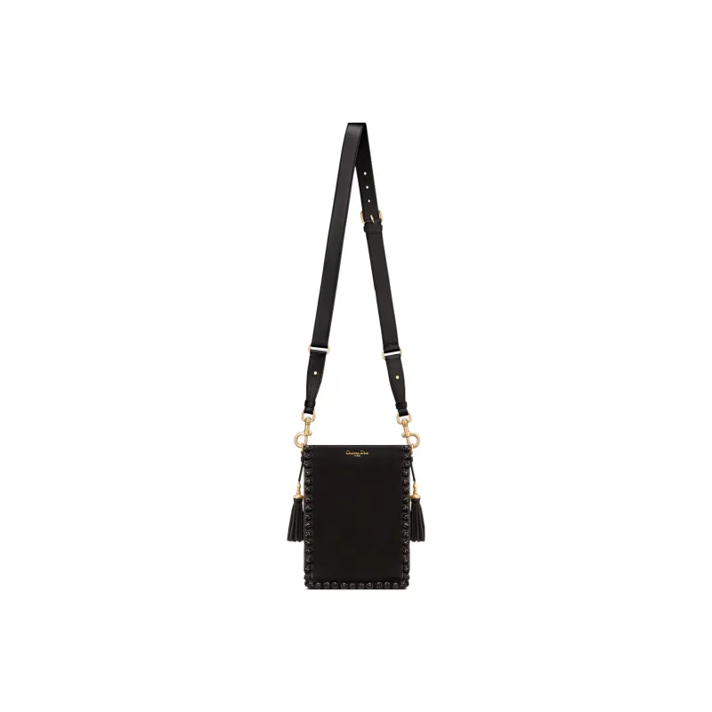DIOR D Bubble Collection Sheepskin Bucket Bags Shoulder Bags Women's Black-2