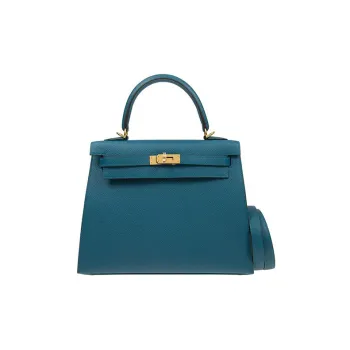 HERMES Kelly Epsom Leather Kelly Bag Shoulder Bag Handbag Women's W0 Bosh Strait Blue