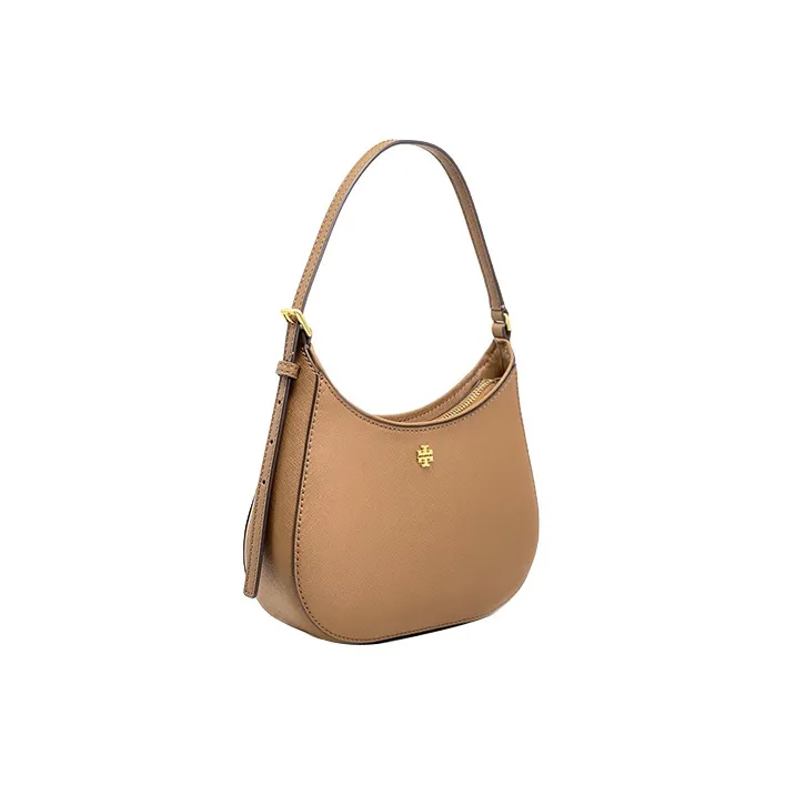 TORY BURCH Emerson Textured Leather Shoulder Bag Handbag Shoulder Bag Women's Hazelnut Brown-1