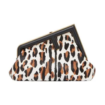 FENDI Fendi First Sheepskin One Shoulder Crossbody Clutches Small Size Women's Multicolor