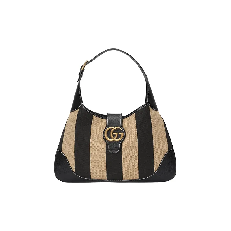 GUCCI Aphrodite Canvas With Leather Hobo Bag, Canvas Bag, Handbag, Shoulder Bag Women's-0
