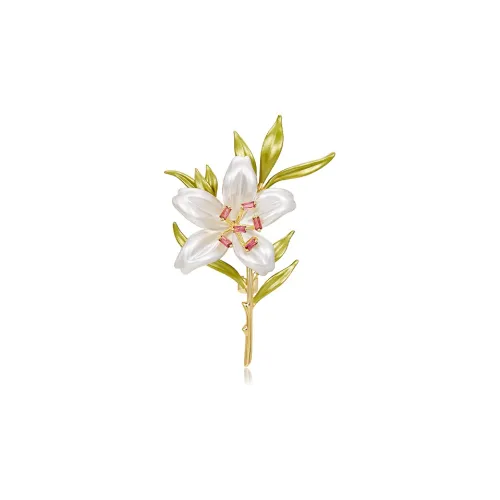 MCK Brooches Women's White