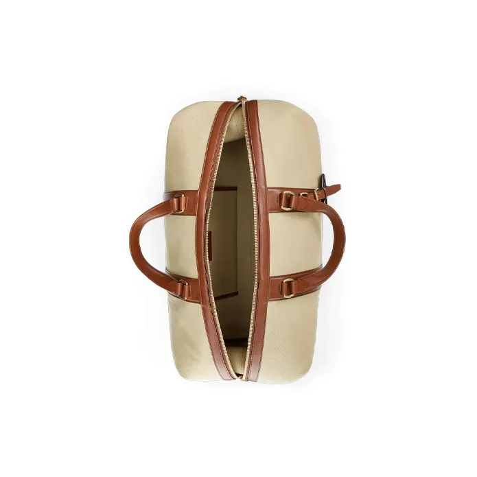 Polo Ralph Lauren Welington Cotton Canvas With Calfskin Trim Shoulder Bag Crossbody Bag Handbag Men's Brown-3