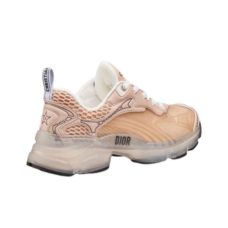 DIOR Vibe Monogram Low Top Sports Casual Shoes Women's Nude-3