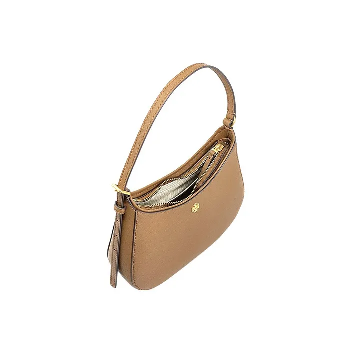 TORY BURCH Emerson Textured Leather Shoulder Bag Handbag Shoulder Bag Women's Hazelnut Brown-3