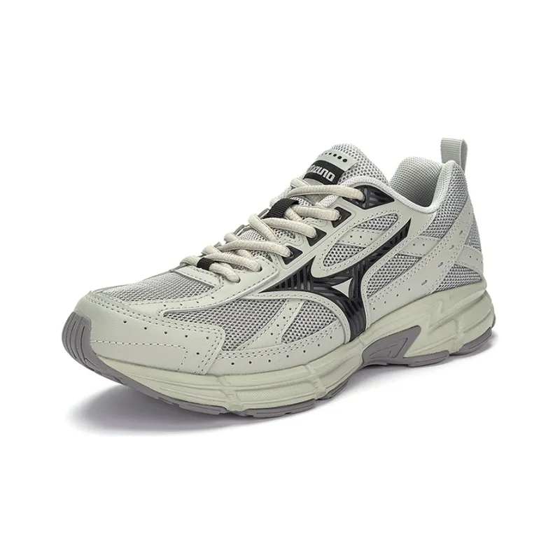 Mizuno Speed Wear Resistant Breathable Cushioning Low Top Casual Running Shoes Unisex Gray Black-2