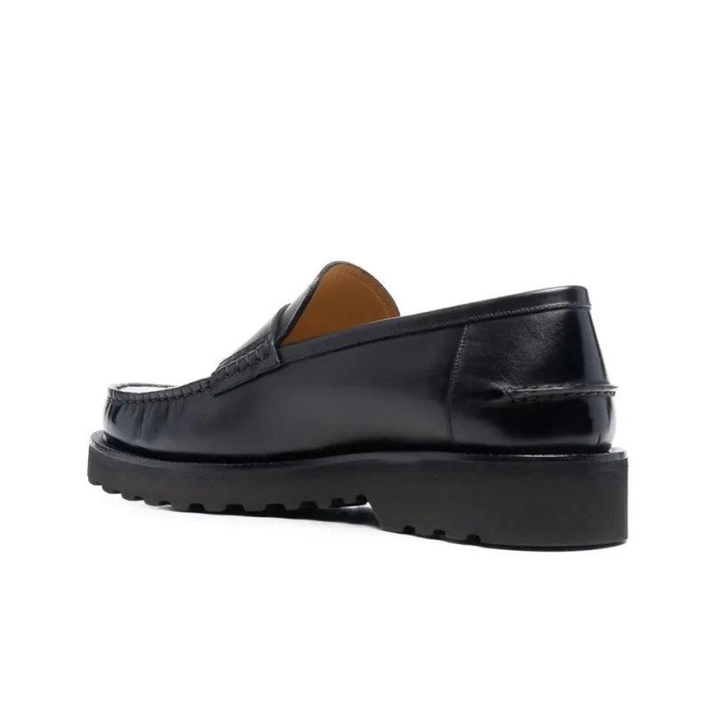 BALLY Slip-on Leather Loafers-3