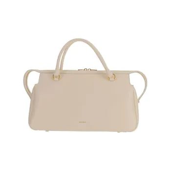 JIL SANDER Calfskin Handbag Women's Ivory