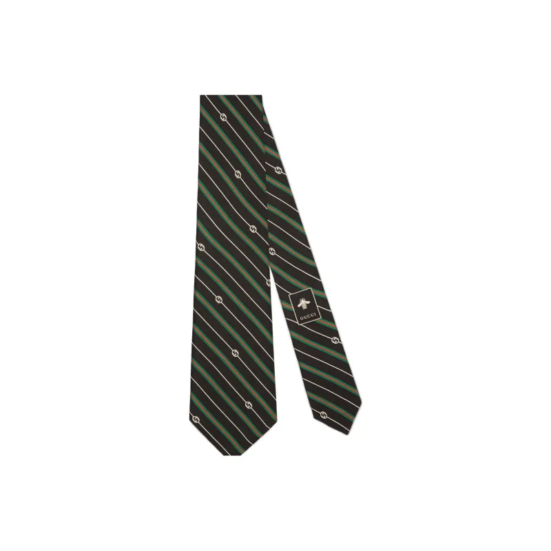 GUCCI Ties Men Brown/Green-0