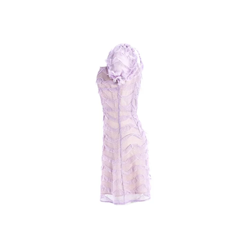 Marie Elie Short-Sleeved Dresses Women's Light Purple-2