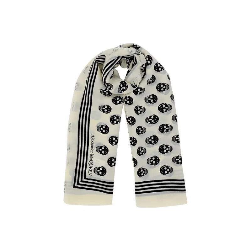 Alexander McQueen Skull Printed Scarf-0