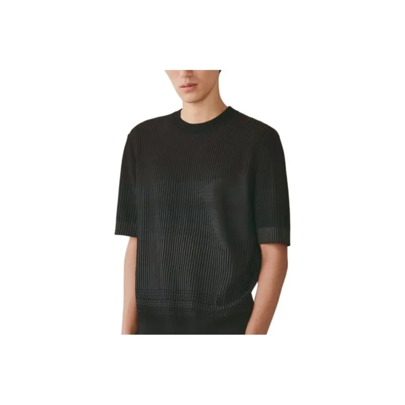 HERMES T Shirts Men Black-0