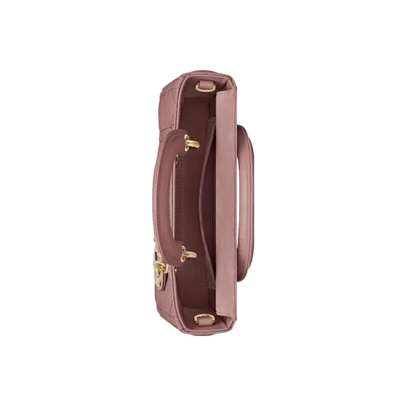 DIOR Lady D-JOY Sheepskin Daisie Bag Shoulder Bag Crossbody Bag Handbag Small Size Women's Pink Peony-3