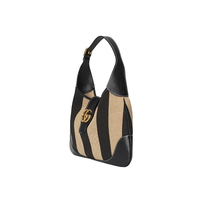 GUCCI Aphrodite Canvas With Leather Hobo Bag, Canvas Bag, Handbag, Shoulder Bag Women's-2