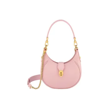 BVLGARI Serpenti Ellipse Calfskin Handbag, Shoulder Bag, Crossbody Bag Women's Pink