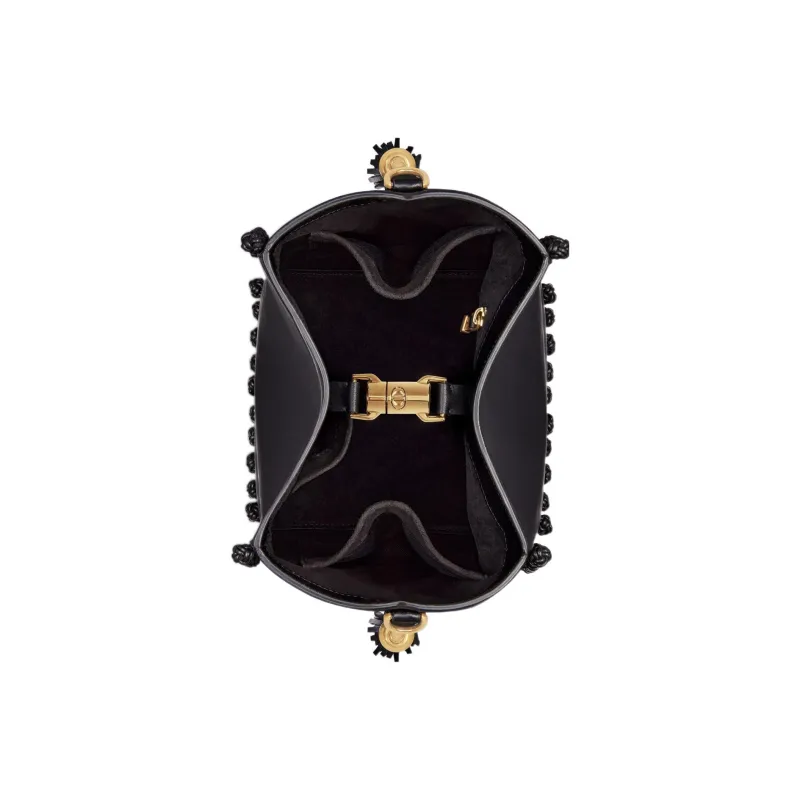DIOR D Bubble Collection Sheepskin Bucket Bags Shoulder Bags Women's Black-4