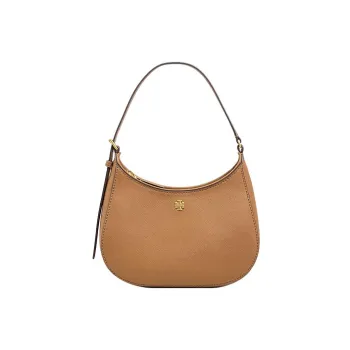 TORY BURCH Emerson Textured Leather Shoulder Bag Handbag Shoulder Bag Women's Hazelnut Brown