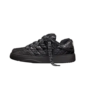 DIOR B9S Skater Erl Black Quilted Cannage Calfskin