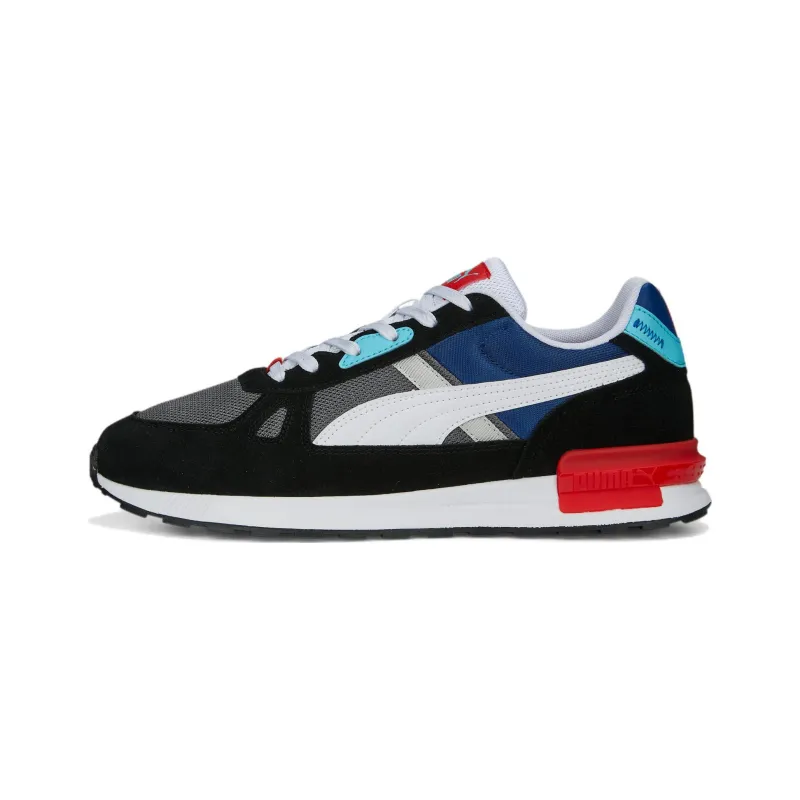 PUMA Graviton Pro Anti-Slip Wear-Resistant Low-Top Sports Casual Shoes Black White Blue-0