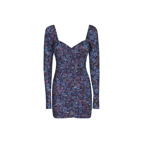 Rotate Long-Sleeved Dresses Women's Blue