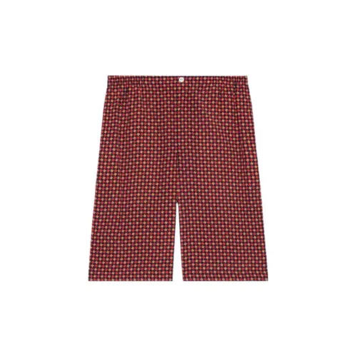 GUCCI Casual Shorts Men Red Brown