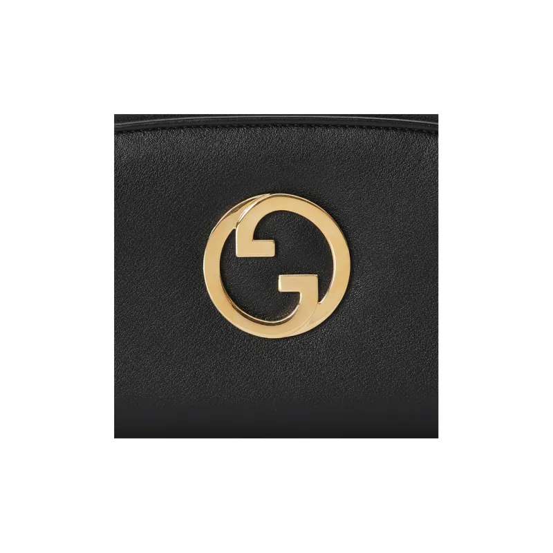 GUCCI Blondie Leather Wallet Unisex Black-4