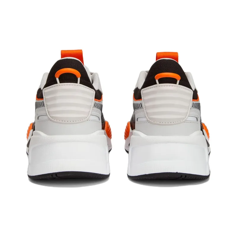 PUMA RS X Geek Anti Slip Wear Resistant Mid Top Sports Casual Shoes Orange Gray-4