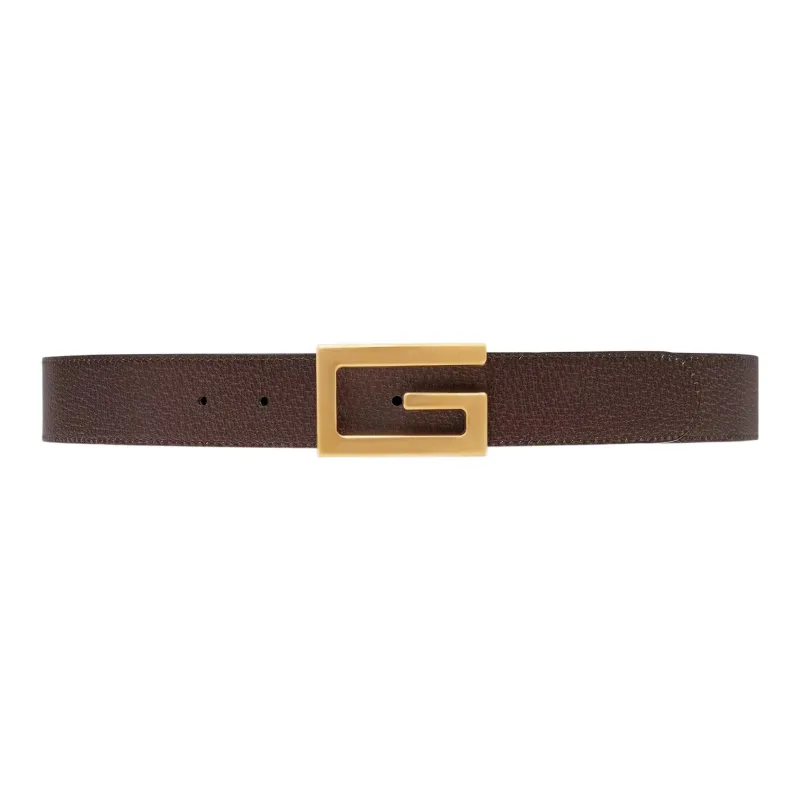 GUCCI Monogram Print Reversible Buckle Belt-1
