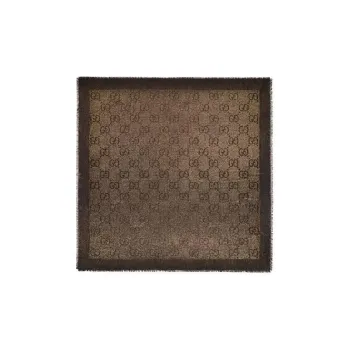 GUCCI Gg Lamé Jacquard Shawl