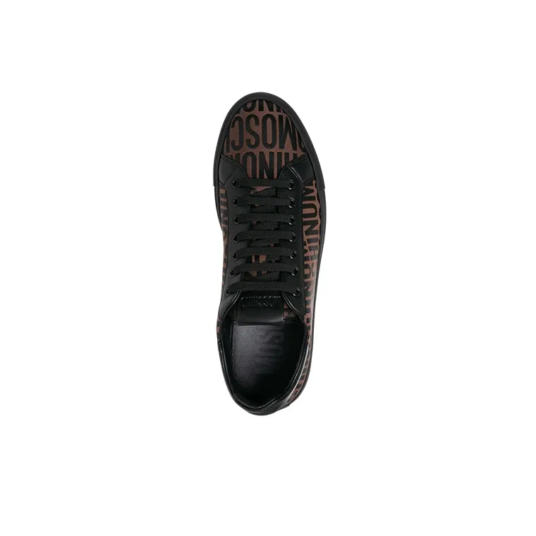 MOSCHINO Logo-jacquard Canvas Sneakers-2