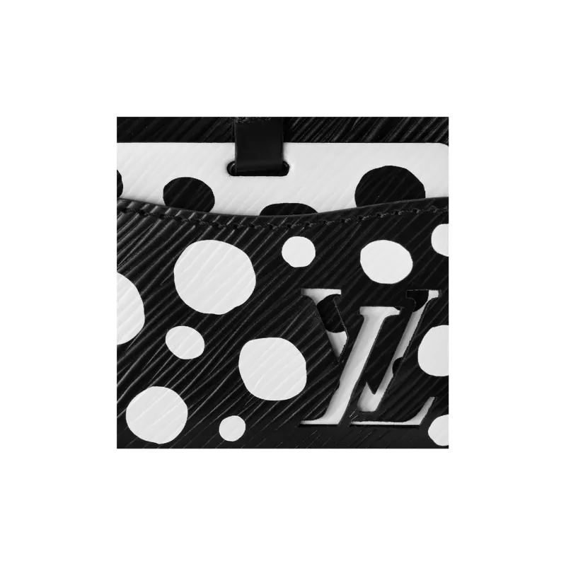 LOUIS VUITTON Yayoi Kusama Collaboration MARELLINI Cow Leather Handbag, Shoulder Bag Regular Women's Black-4