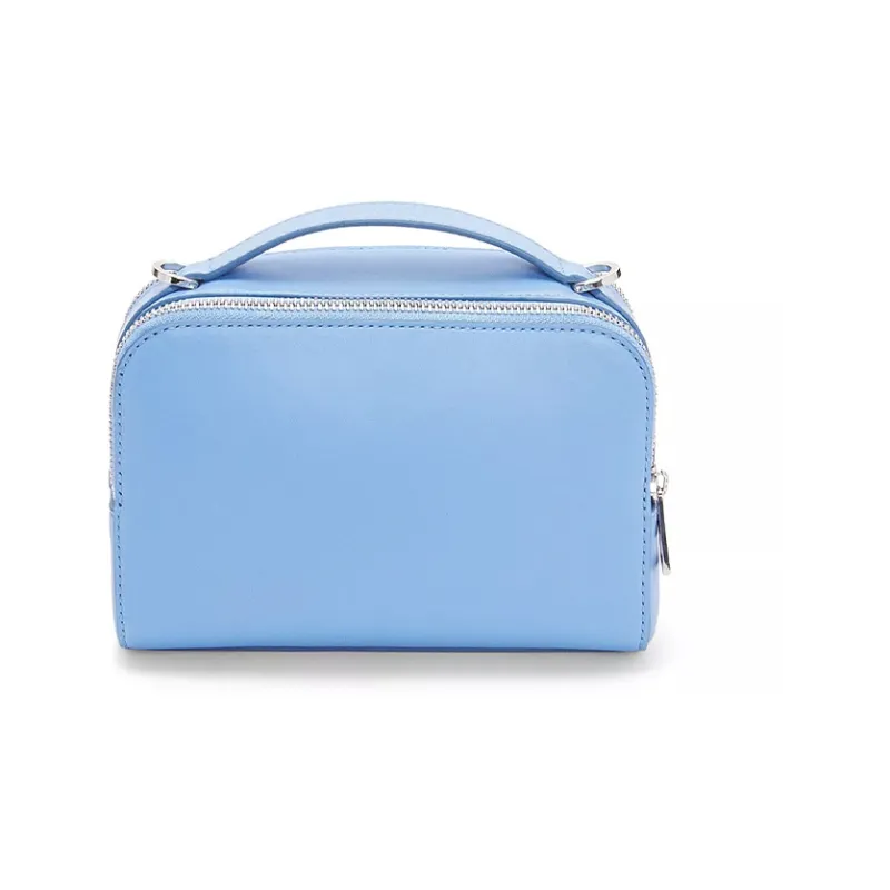 LOEWE Satin Cow Leather Camera Bag Handbag Shoulder Bag Crossbody Bag Mini Men's Light Blue-2