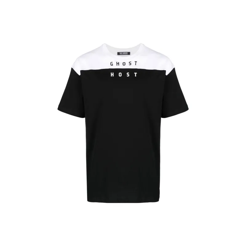 RAF SIMONS Ghost Host Two-tone T-shirt-0