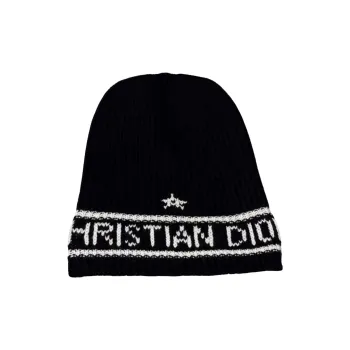 DIOR   Beanies Unisex Blue Black