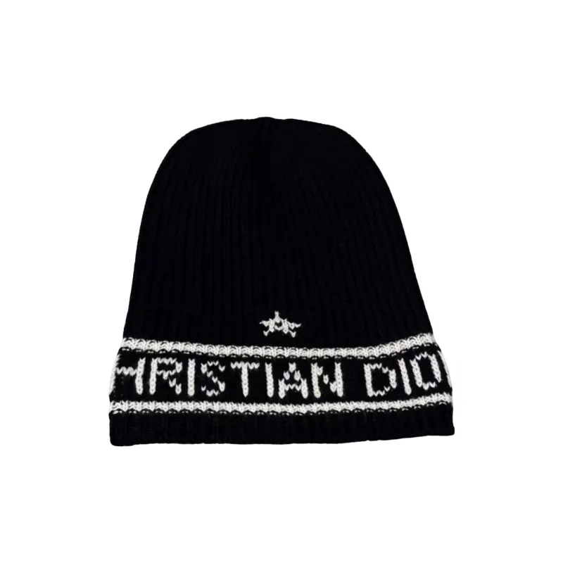 DIOR   Beanies Unisex Blue Black-0