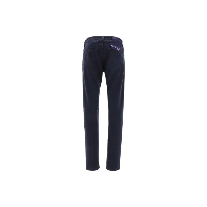 JACOB COHEN Logo Patch Slim Fit Trousers-1