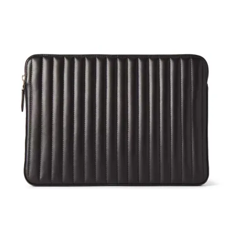 Polo Ralph Lauren Quilting Leather Clutch Men's Black