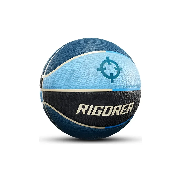 RIGORER Stopgo 2.0 PU Basketball Blue Black Size 7 Ball Training-3