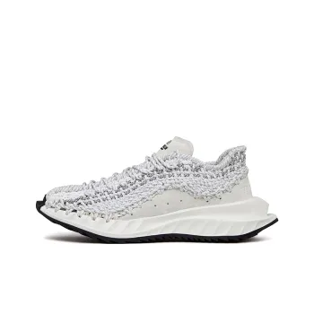 Valentino Crochet Cushioning, Slip Resistant, Abrasion Resistant, Breathable Low Top Sports Casual Shoes Men's White