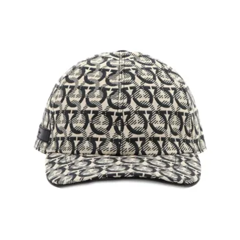 Ferragamo Interlocking Gancini Print Baseball Cap