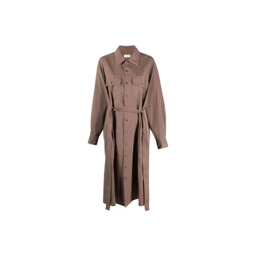 Lemaire Long-Sleeved Dresses Women's Brown