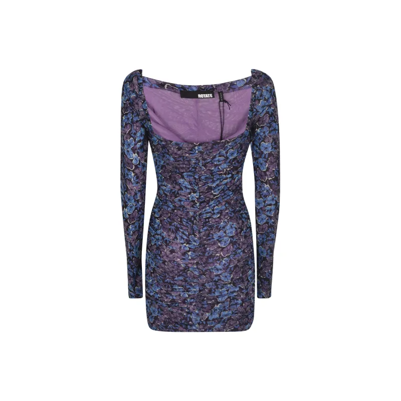 Rotate Long-Sleeved Dresses Women's Blue-1