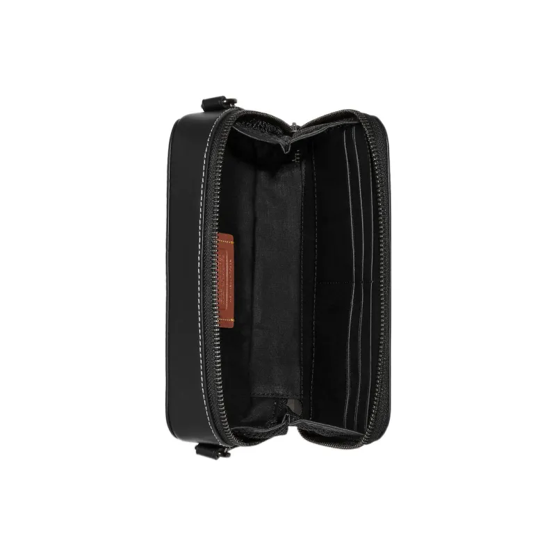 COACH Charter Coated Canvas With Calfskin Combo Bag, Shoulder Bag, Crossbody Bag Trumpets Men's Black-3