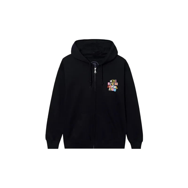 ANTI SOCIAL SOCIAL CLUB Torn Pages Of Our Story Zip Up Hoodie-1