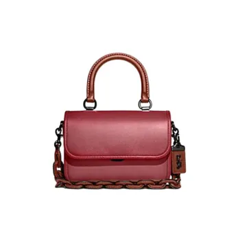 COACH Rogue Glove Tanning Handbag, Shoulder Bag, Crossbody Bag Trumpets Women's Rouge Red