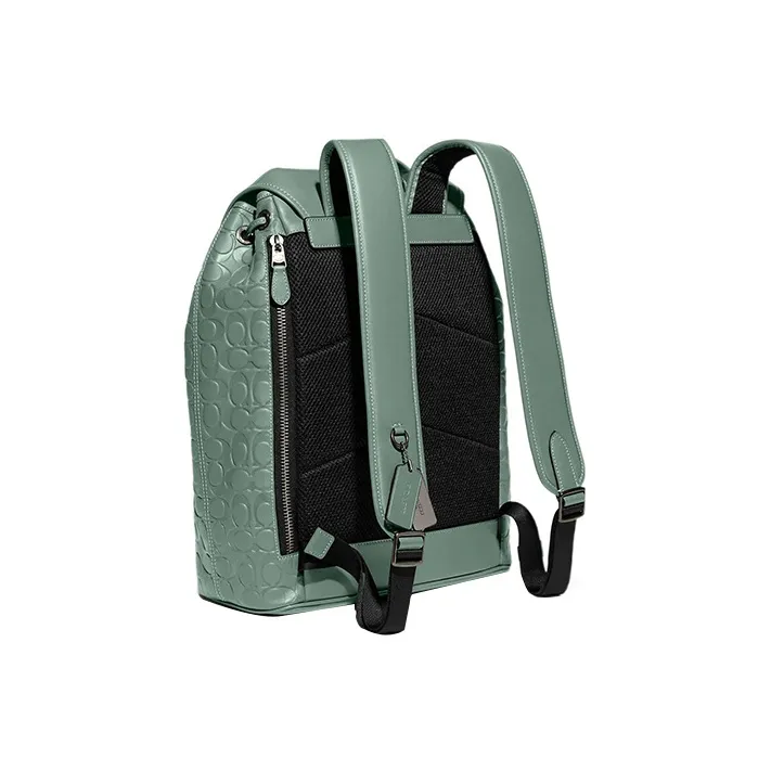 COACH Sullivan Calfskin Backpack Large Size Women's Sage Green-1