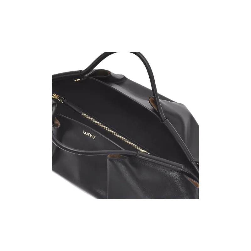 LOEWE Bright Nappa Cow Leather Dumpling Bag, Shoulder Bag, Crossbody Bag, Handbag Women's Black-6
