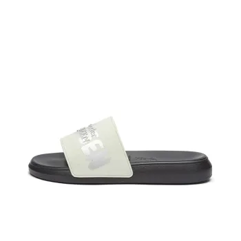 Alexander McQueen Graffiti Logo Open Toe Slides